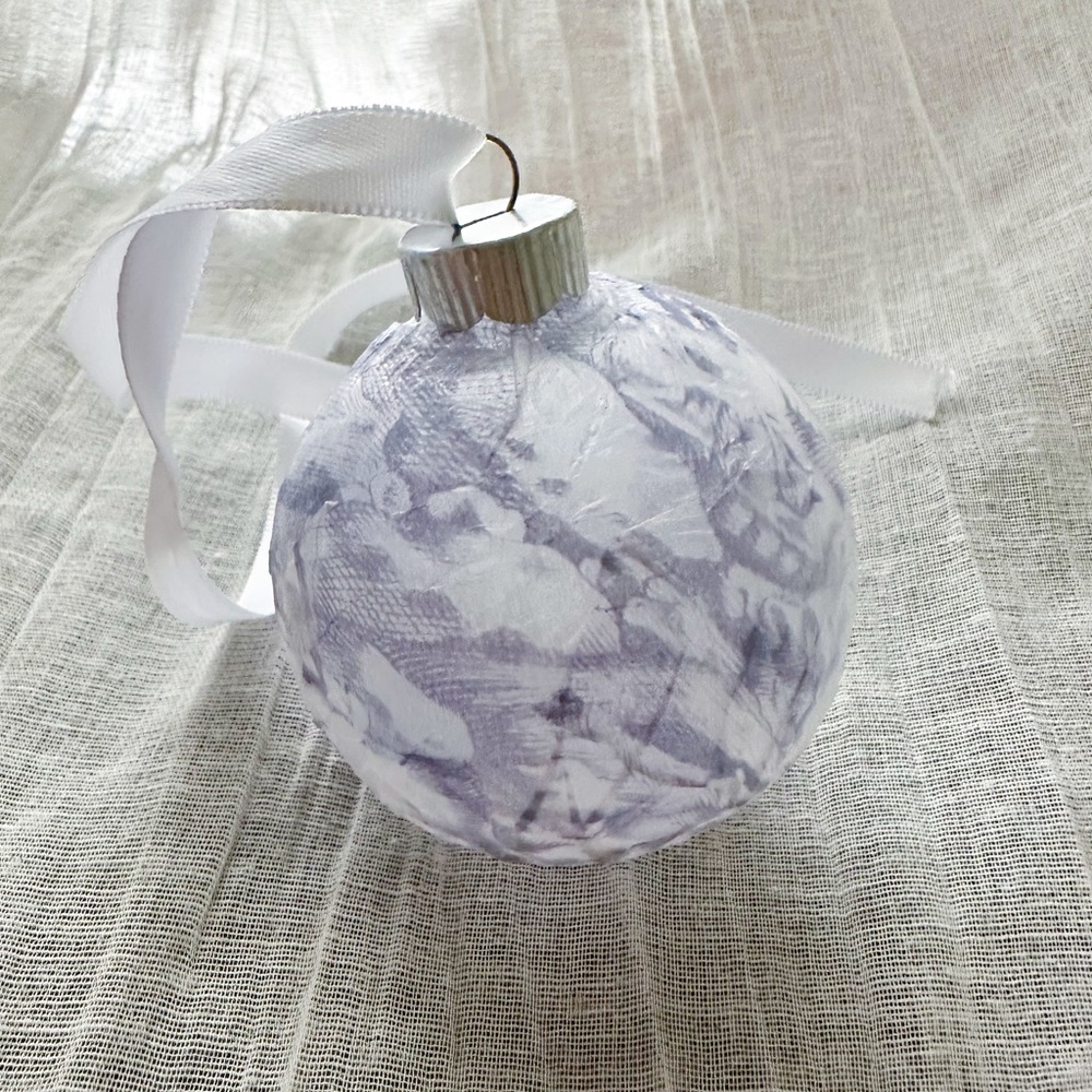 Toile de Jouy Handmade Christmas Ornaments